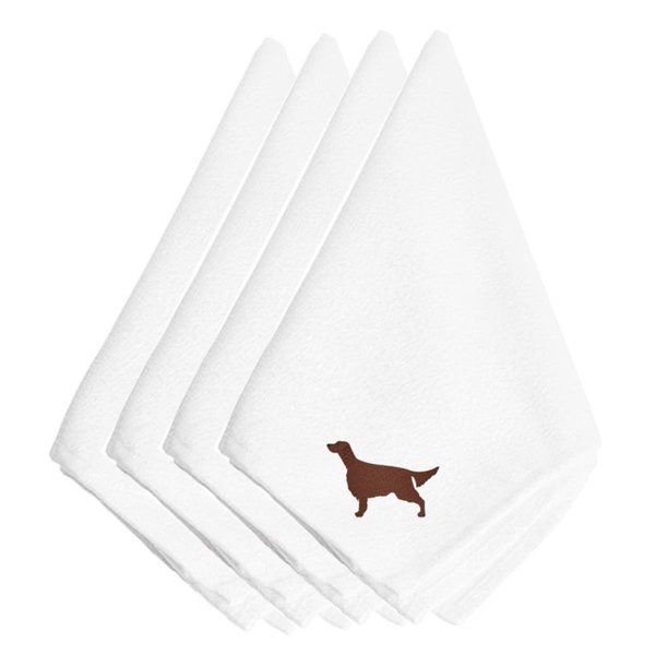 Carolines Treasures Irish Setter Embroidered Napkins, Set of 4 BB3393NPKE